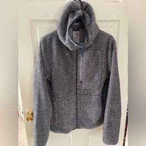 Relwen deep pile fleece hoodie jacket men’s size small